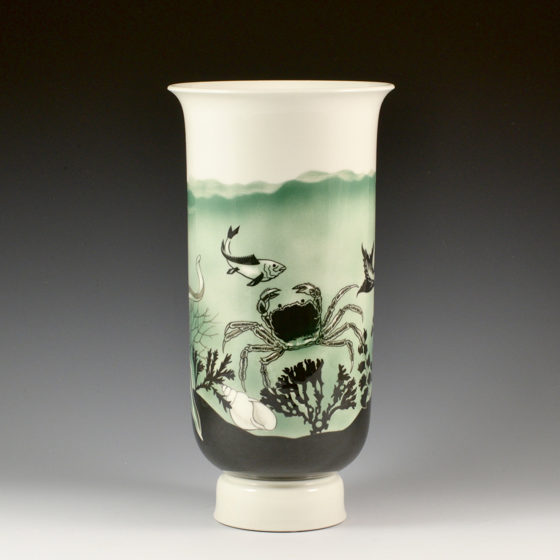 Vase with sailing ship and seabed - Maurice Daurat (model) and Ronald Planchenault (decoration), Manufacture Nationale de Sèvres, 1937